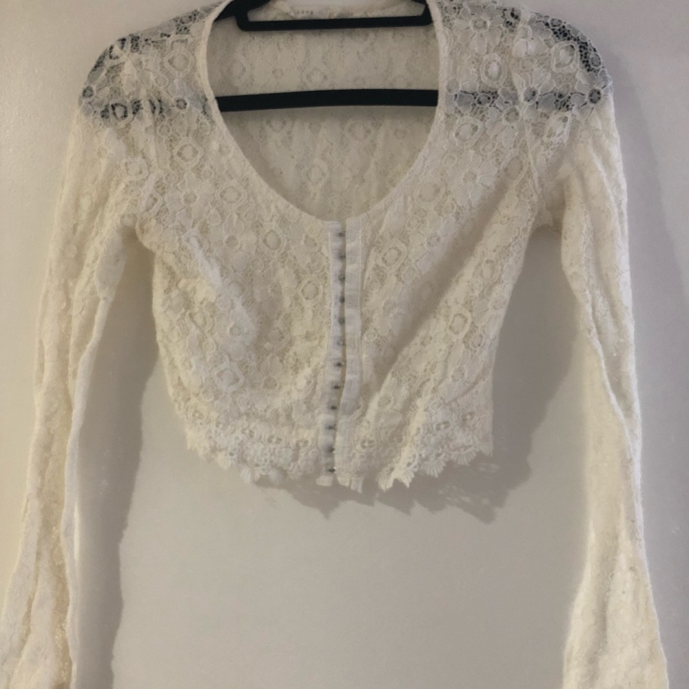 Lush hook and eye crop top